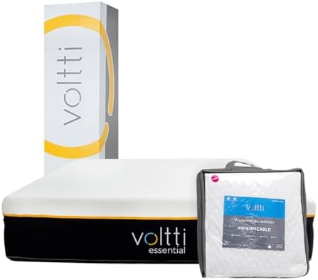 Voltti Colchón King Híbrido + Protector Impermeable | 26 CM | Nano Memory Foam & Resortes Encapsulados | Cubierta Removible y Lavable | Ergonómico y Ortopédico.  .mx: Hogar y Cocina