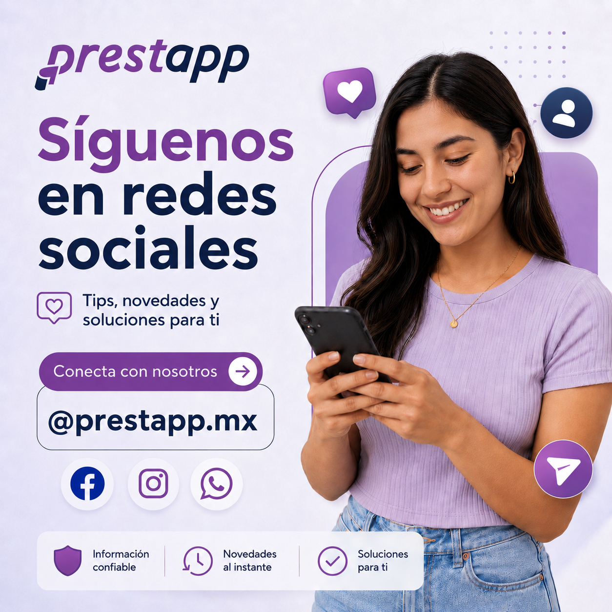 Síguenos en Facebook Prestapp