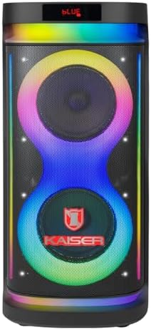 KSR Kaiser Bafle de Piso Recargable 2×8 Pulgadas Gran Infinity Curvo Potencia de 70W RMS con Bluetooth USB Micro SD y AUX KSW-8024  .mx: Electrónicos