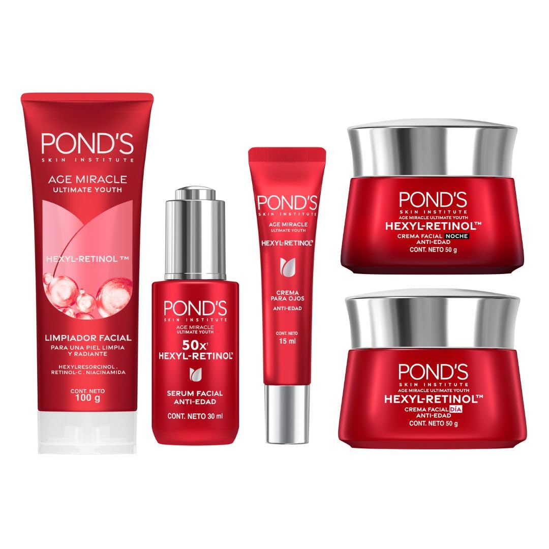 POND’S Age Miracle rutina completa de 5 pasos con HEXYL-RETINOL